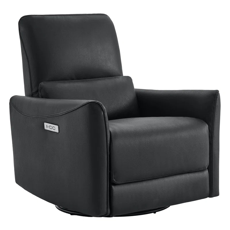 Mikkel Vegan Leather Swivel Power Recliner
