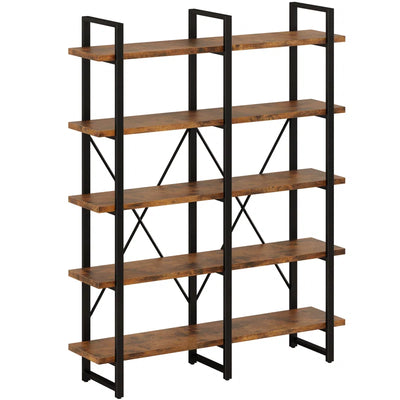 Wynot 70 H X 53.1 W Bookcase Double Wide 5 Tiers