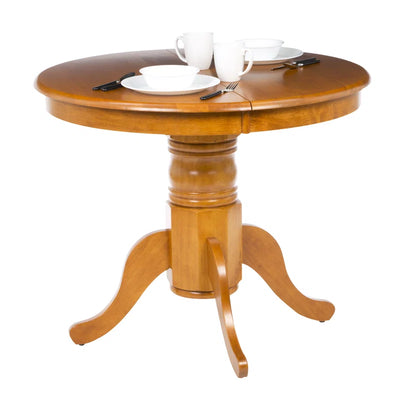 Kaneshiro Extendable Oak Solid Wood Dining Table