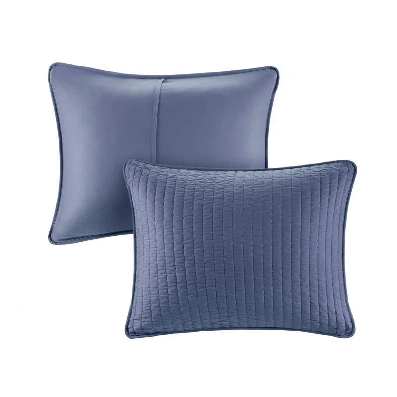 Barwick Reversible Solid 3 Piece Quilt Set