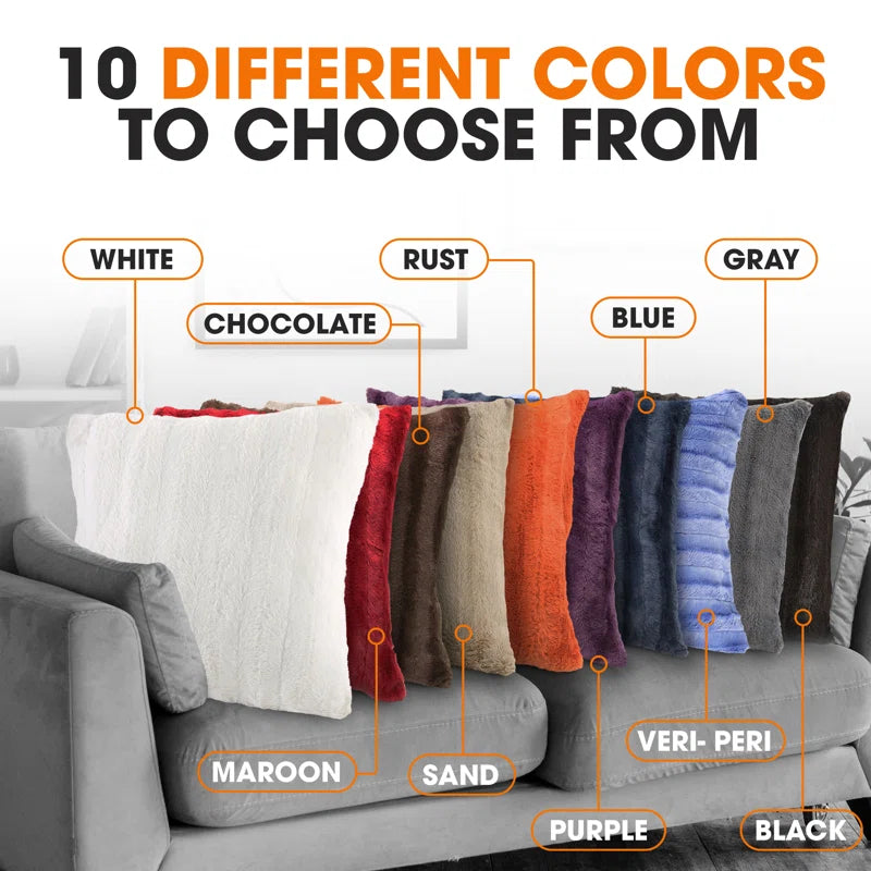 FRBIN Square Pillow Cover & Insert