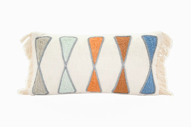 Beto Geometric Rectangular Lumbar Pillow