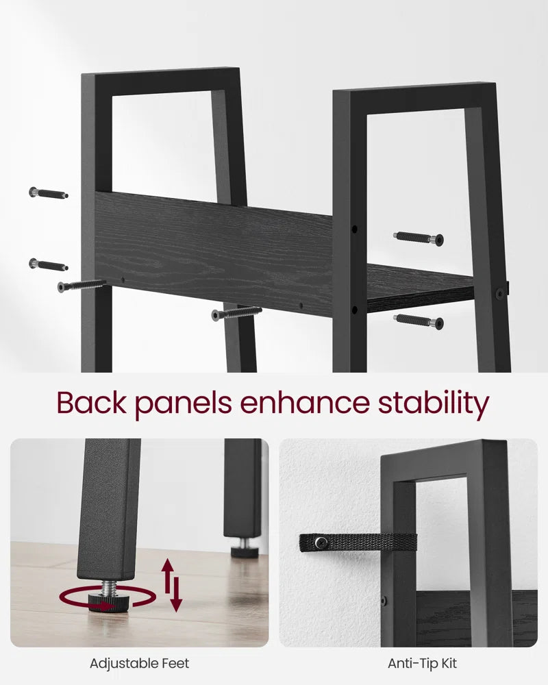 Maurus Steel Ladder Bookcase, Bookself for Home Office