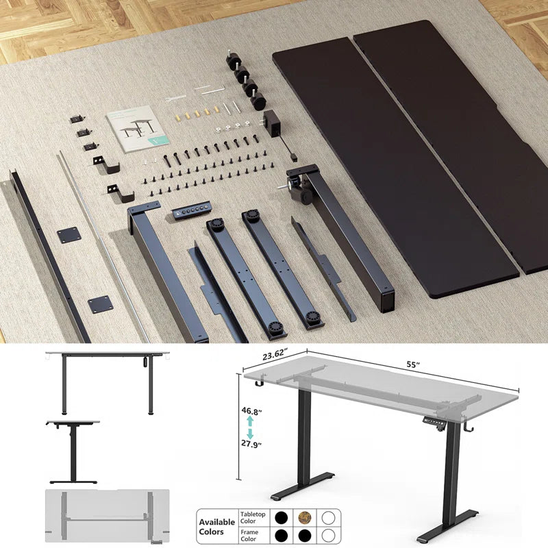 Essential Standing Desk Max – Adjustable Height Home Office Desk
