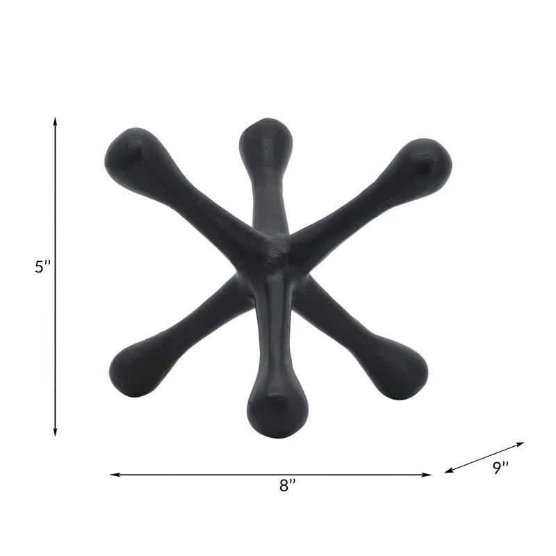 Modern Abstract Aluminum Decorative Object - Unique Geometric Metal Accent Sculpture for Contemporary Decor