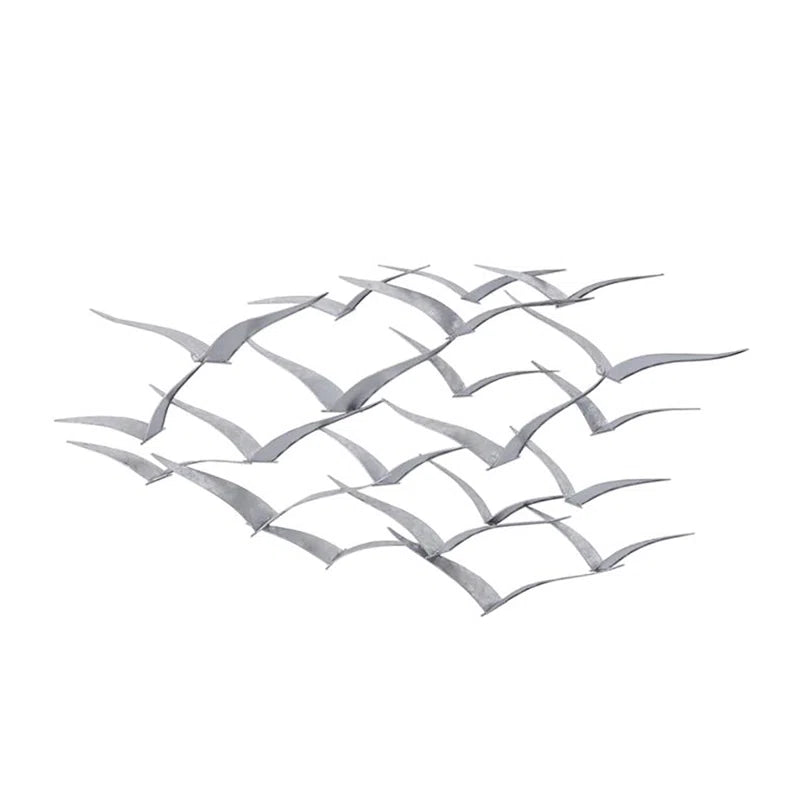 Metal Flying Flock of Bird Home Wall Decor