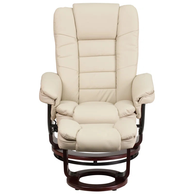 Shebeen Swivel Recliner with Ottoman