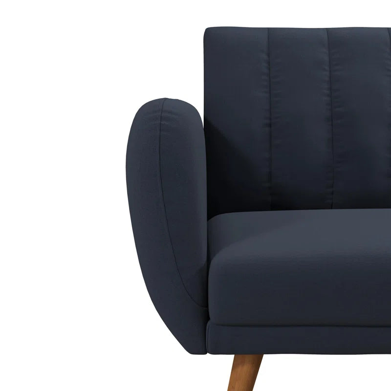 Brittany 81.5" round Arm Convertible Sofa