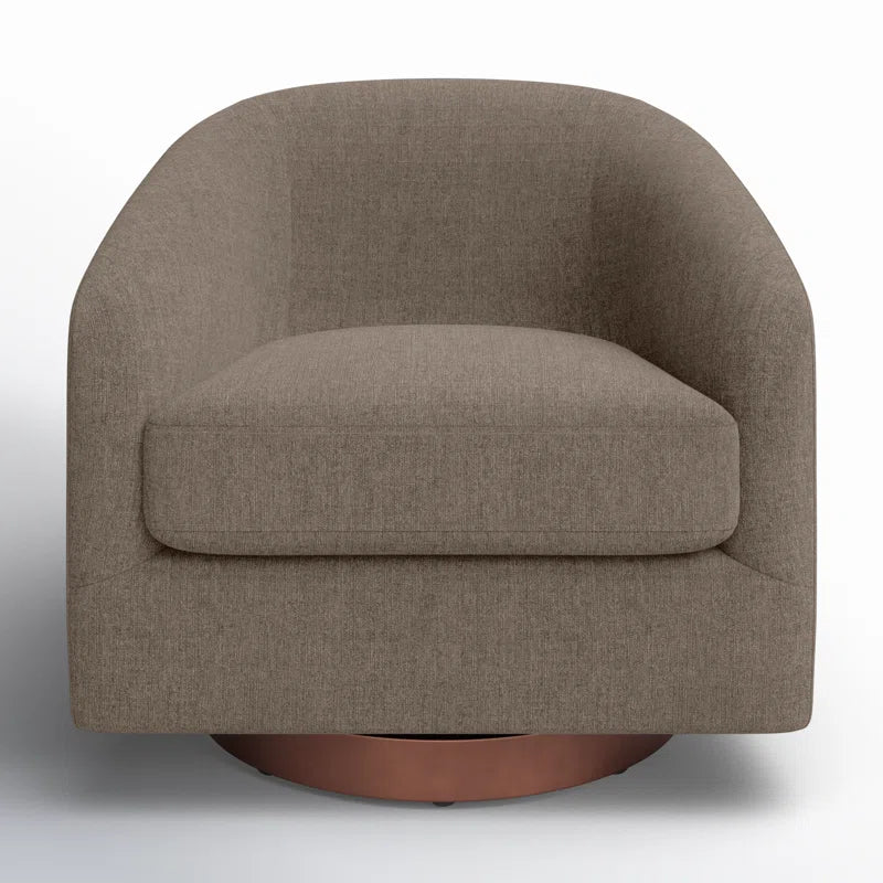 Bennett Upholstered Swivel Barrel Chair