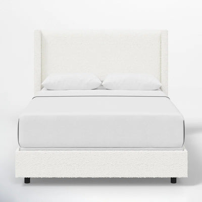 Hanson Upholstered Wingback Bed