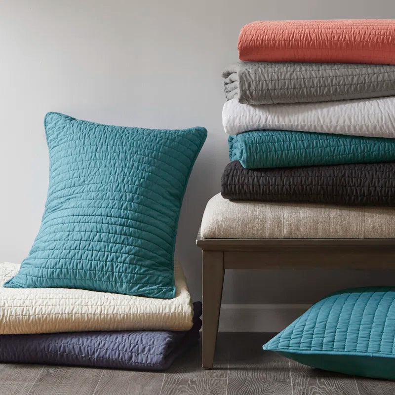 Barwick Reversible Solid 3 Piece Quilt Set