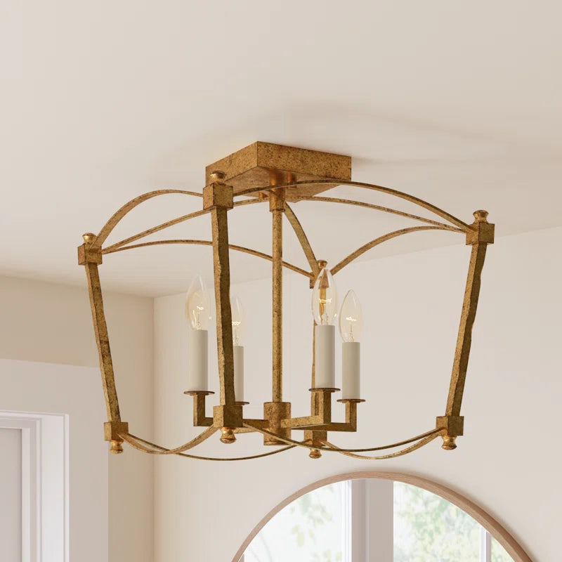 Olive Semi Flush Mount