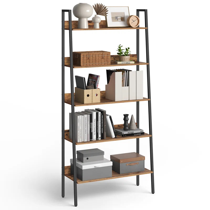 Maurus Steel Ladder Bookcase, Bookself for Home Office