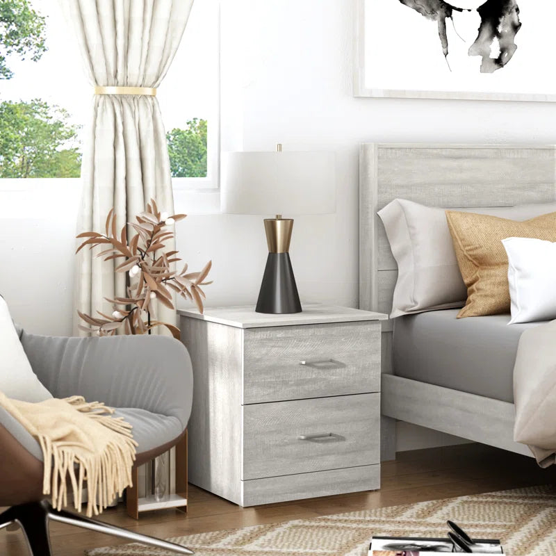 Allyannah 23.6" 2-Drawer Nightstand