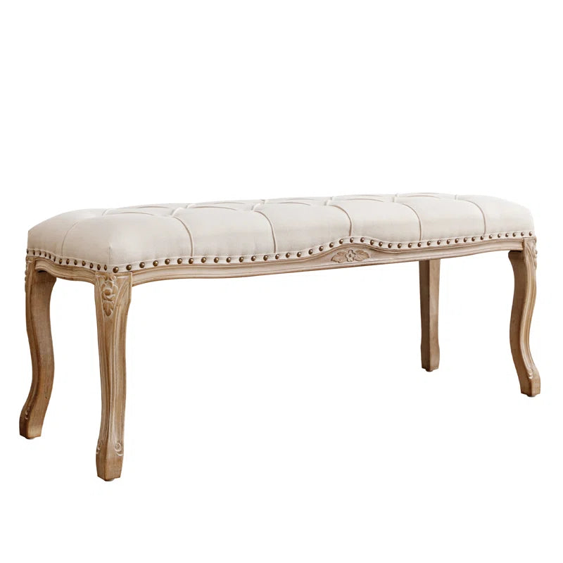 Barajas Linen Upholstered Bench