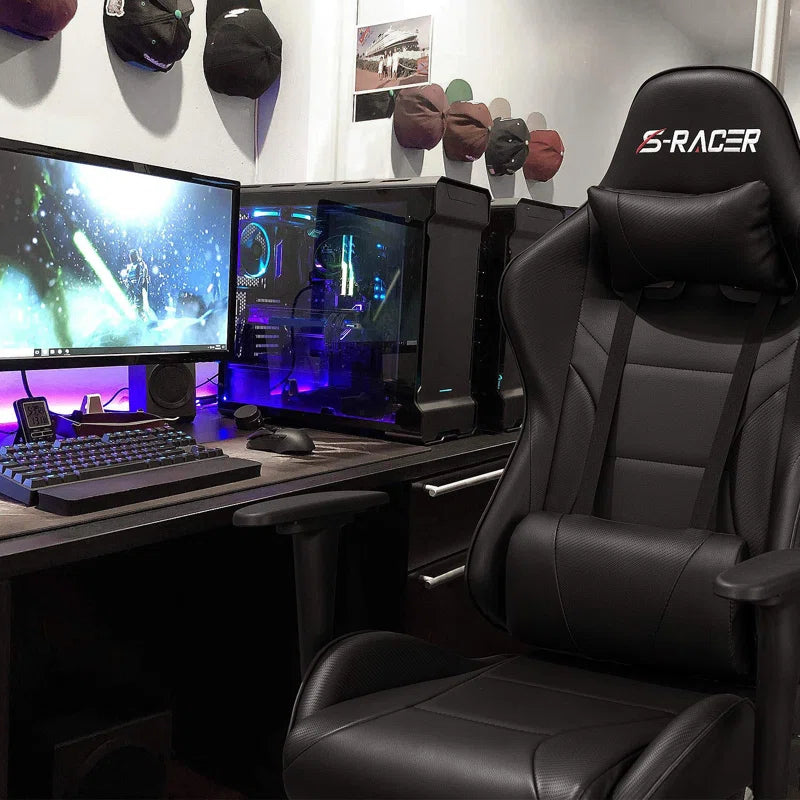 High-Back Adjustable Reclining Ergonomic Faux Leather PC & Racing Game Chair