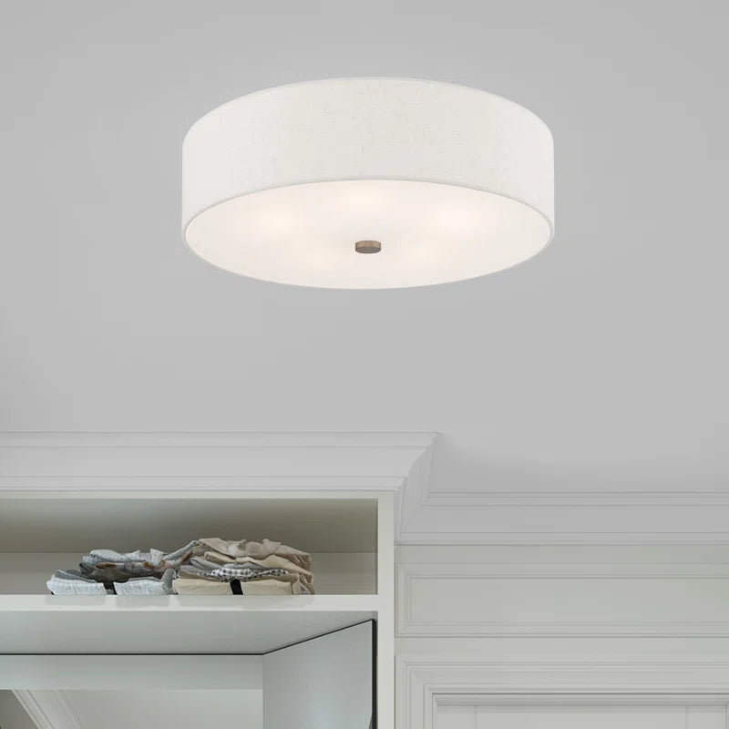 Flaire Fabric Semi Flush Mount