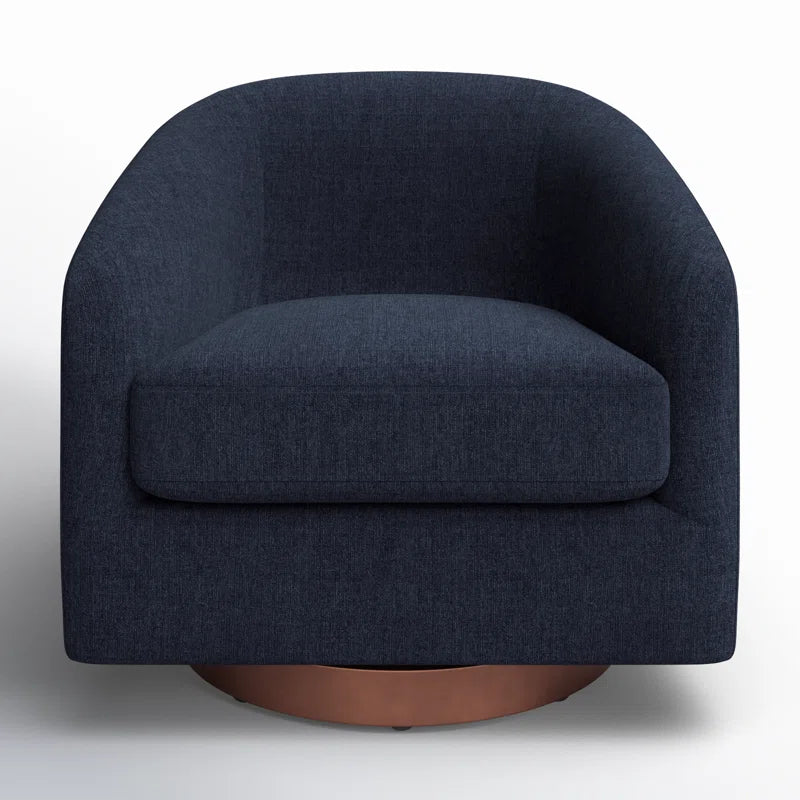 Bennett Upholstered Swivel Barrel Chair