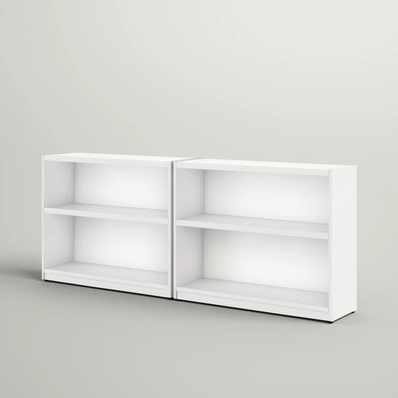 Donyo Small 2 Shelf Bookcase - Set of 2, Storage Bookshelves for Home Office and Living Room
