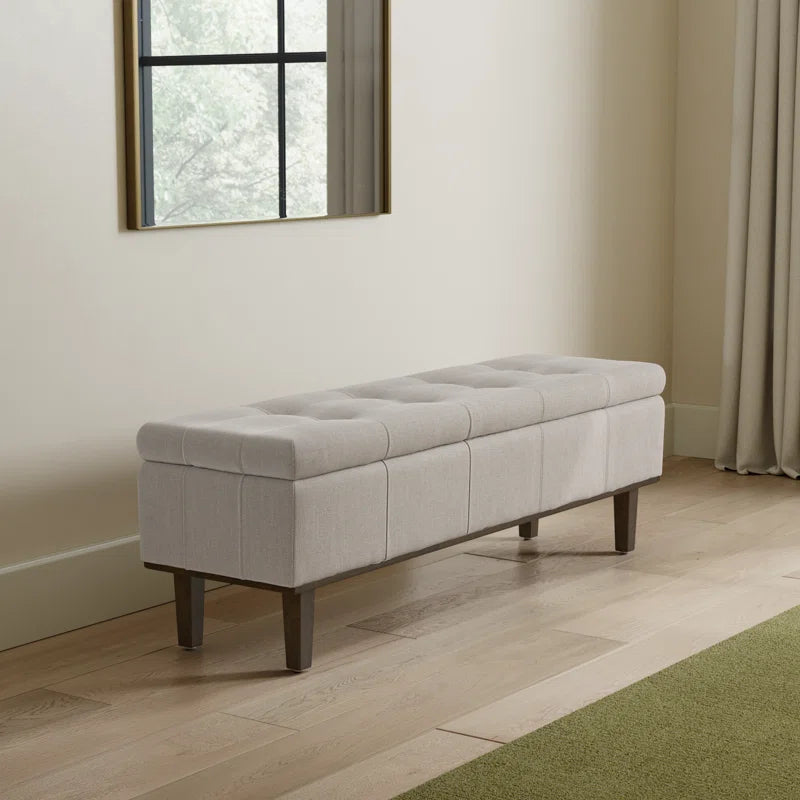 Colter Upholstered Flip Top Storage Bench