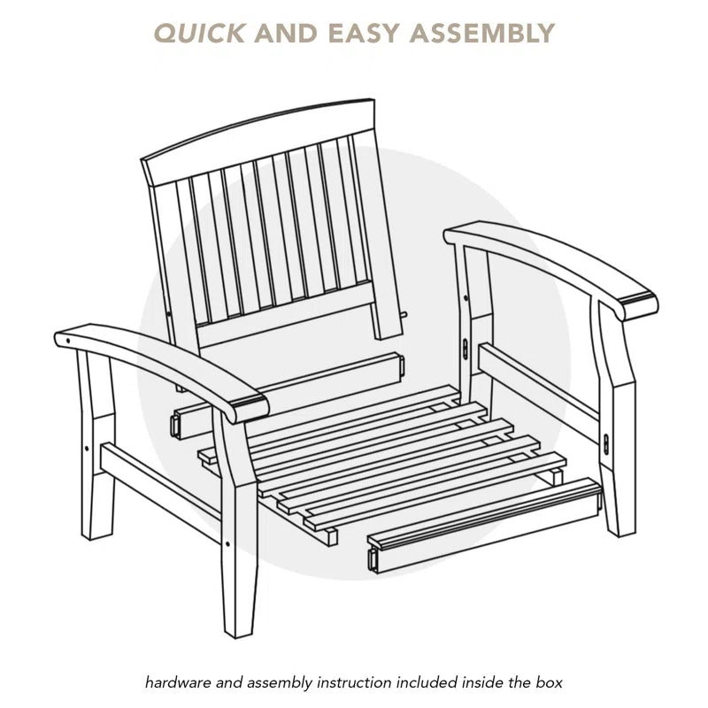 Summerton Teak Patio Chair with Cushions