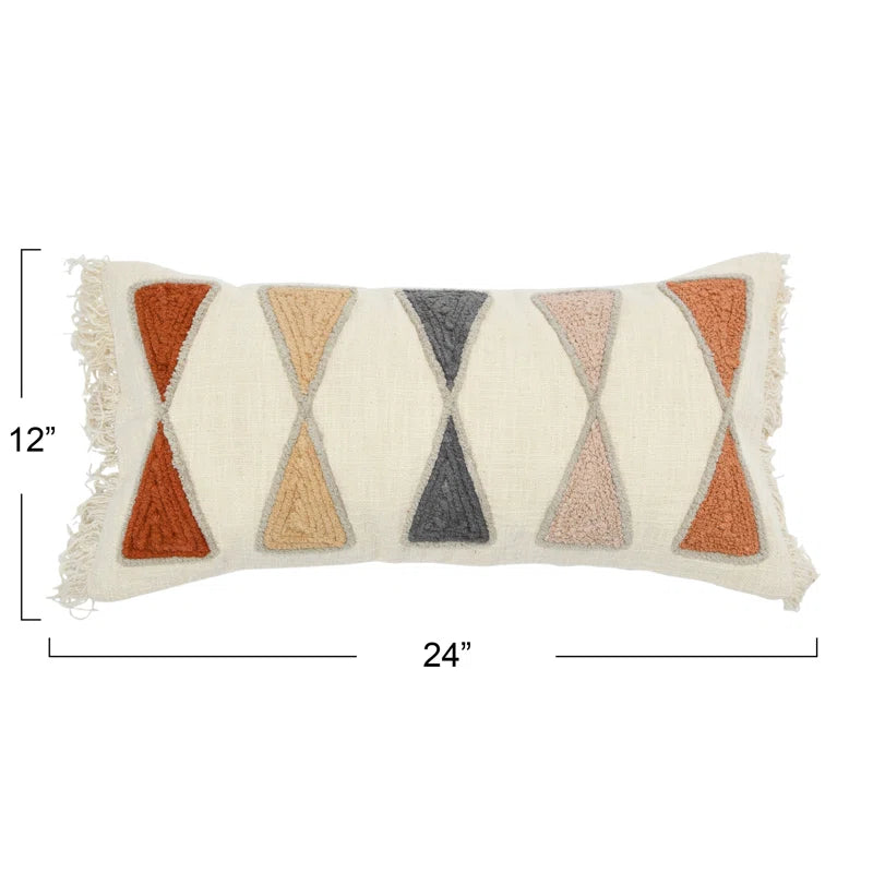 Beto Geometric Rectangular Lumbar Pillow