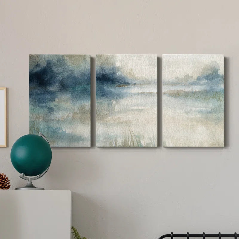" Still Evening Waters II " 3 - Pieces Painting Print