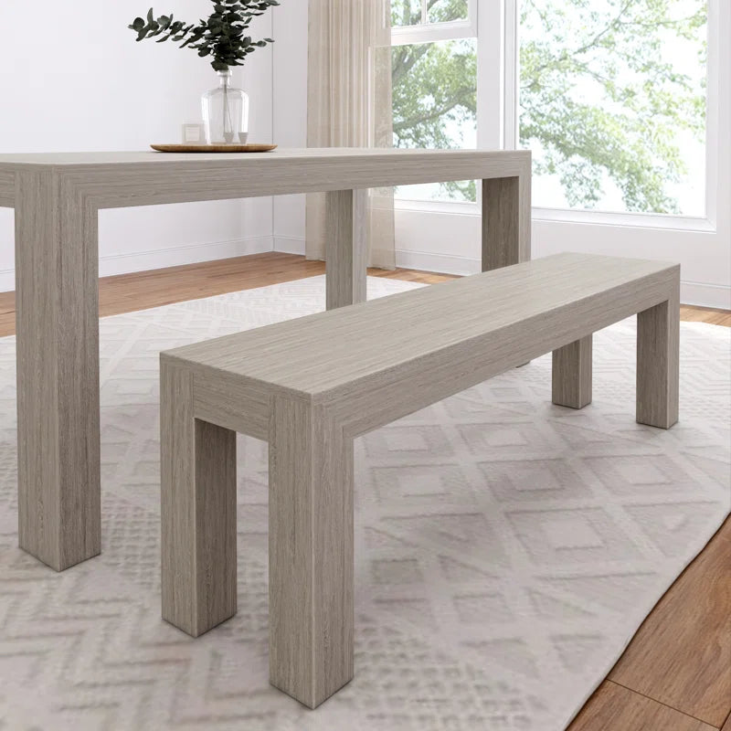 Linzy Modern Wood Bench