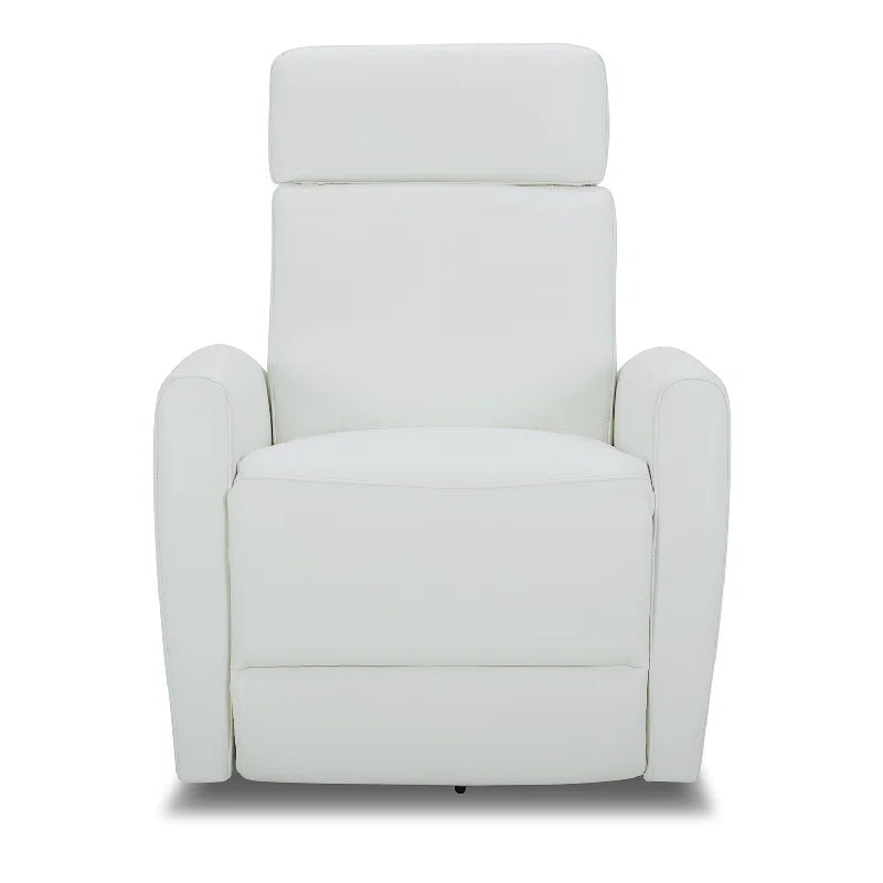 Arrianna-Fiona Genuine Leather Swivel Power Recliner