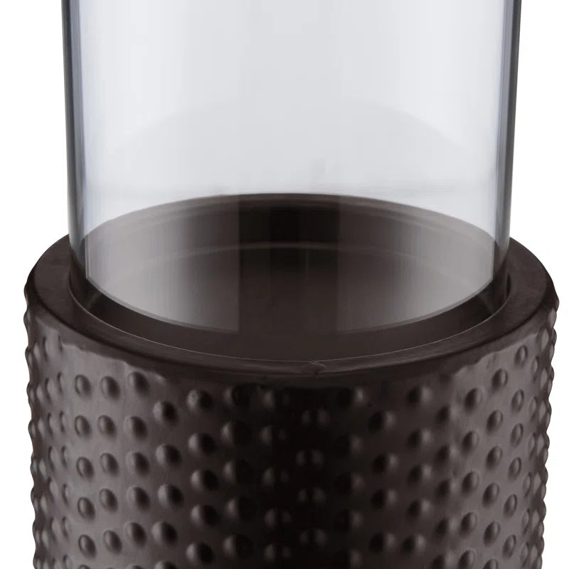 3 Piece Iron Tabletop Hurricane Holder Set