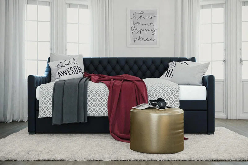 Monarch Hill Ambrosia Upholstered Daybed with Trundle