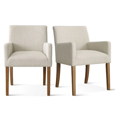 Upholstered Linen Armchair