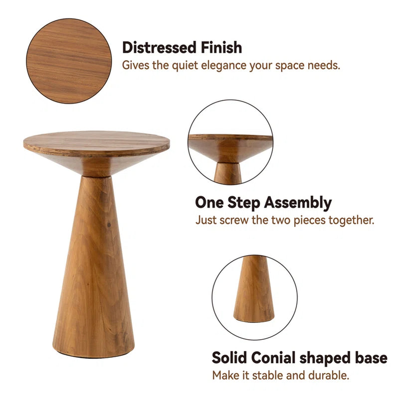 Bozovich Solid Wood End Table