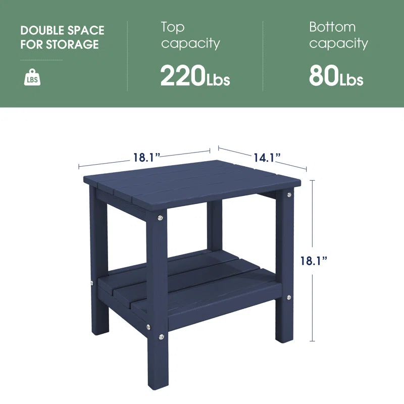 Wolak Double-Tier Patio Table Side Table