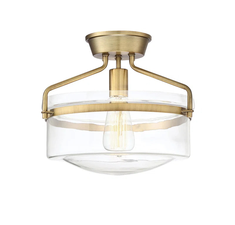 Pollak Glass Semi Flush Mount