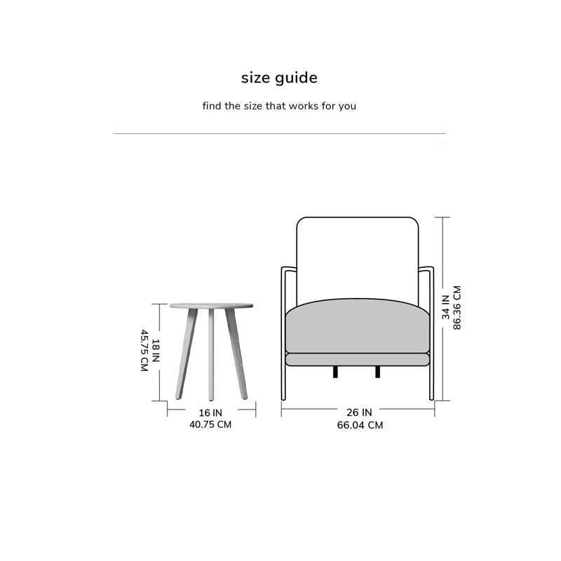 Azori Solid Wood 3 Legs End Table