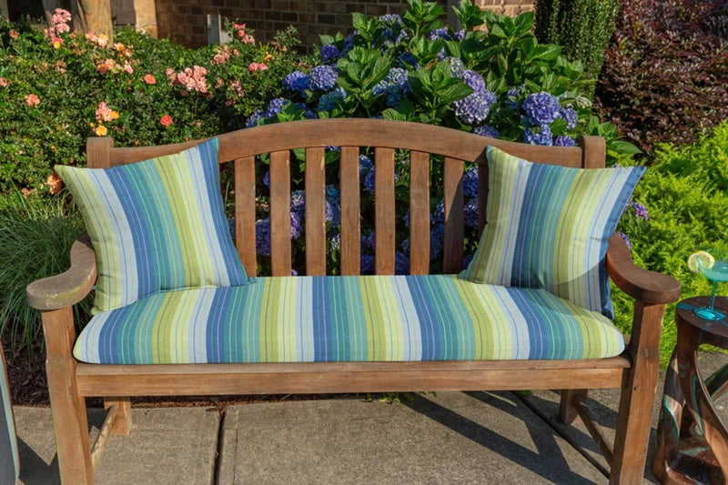 Striped Sunbrella® Indoor/Outdoor Reversible Throw Pillow