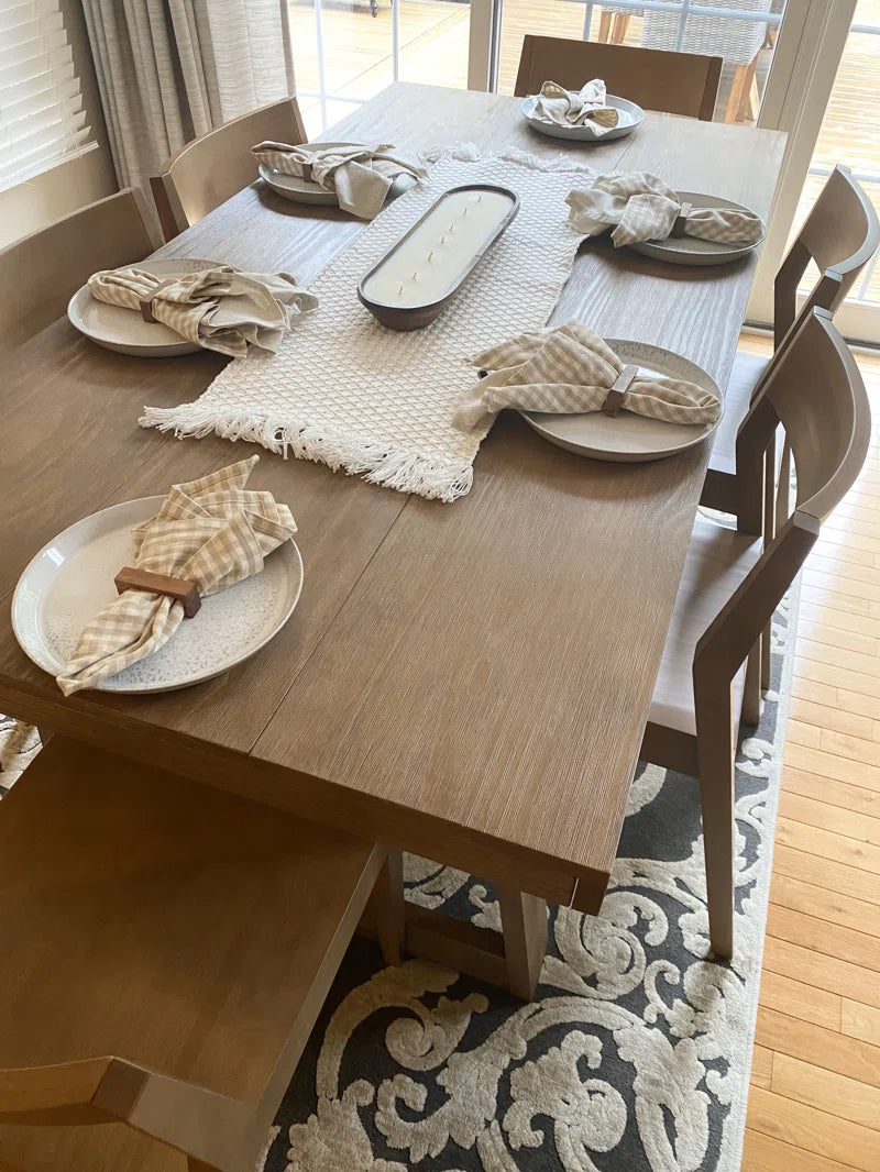 Linzy Pine Solid Wood Dining Table