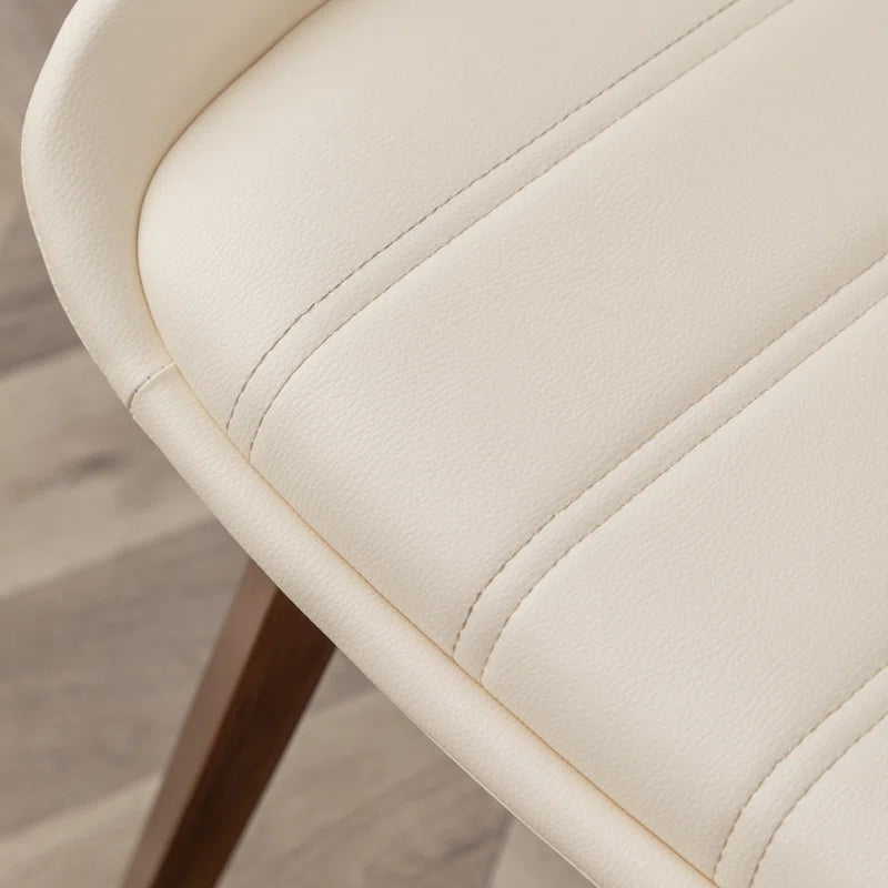 Modern Upholstered Faux Leather Dining Chairs
