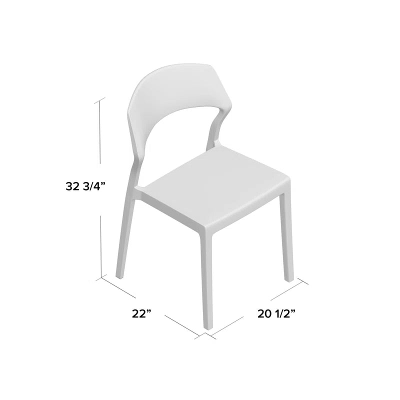 Farrah Outdoor Stacking Dining Side Chair