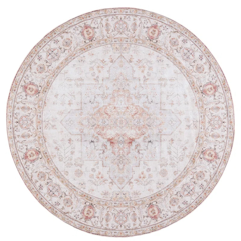 Sonia Oriental Power Loom Light Grey / Rust