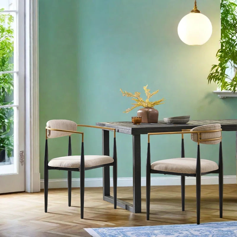 Nayalis Low Back Upholstered Dining Chairs