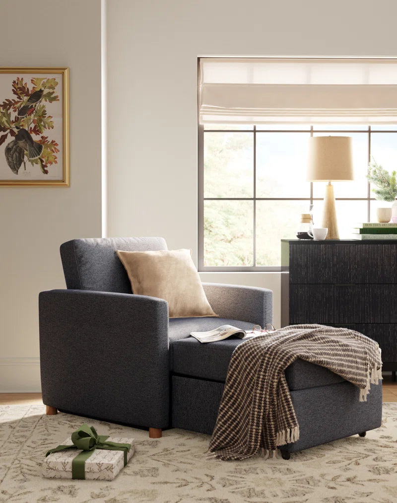 Cooper 36" Convertible Sleeper Accent Chair with Cushion