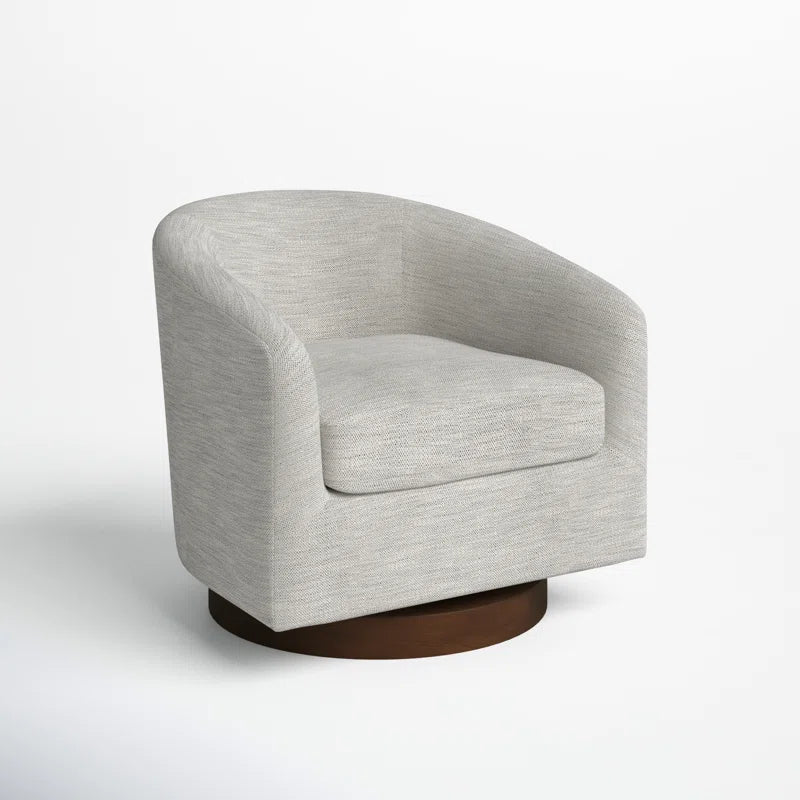 Bennett Upholstered Swivel Barrel Chair