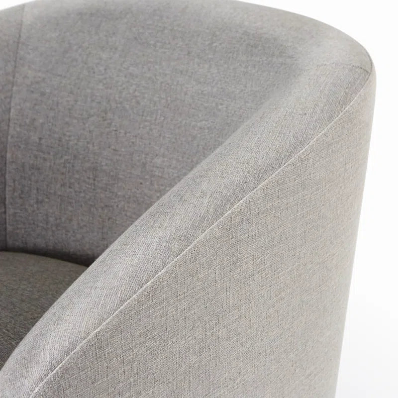 Bennett Upholstered Swivel Barrel Chair