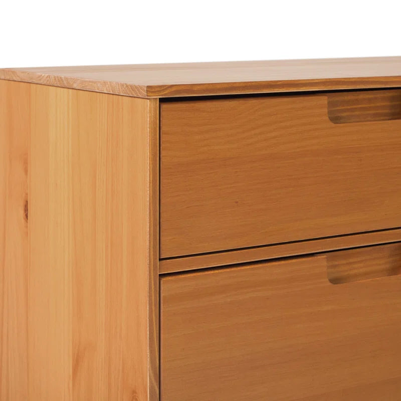 Yarber 6 Drawer Solid Wood Double Dresser