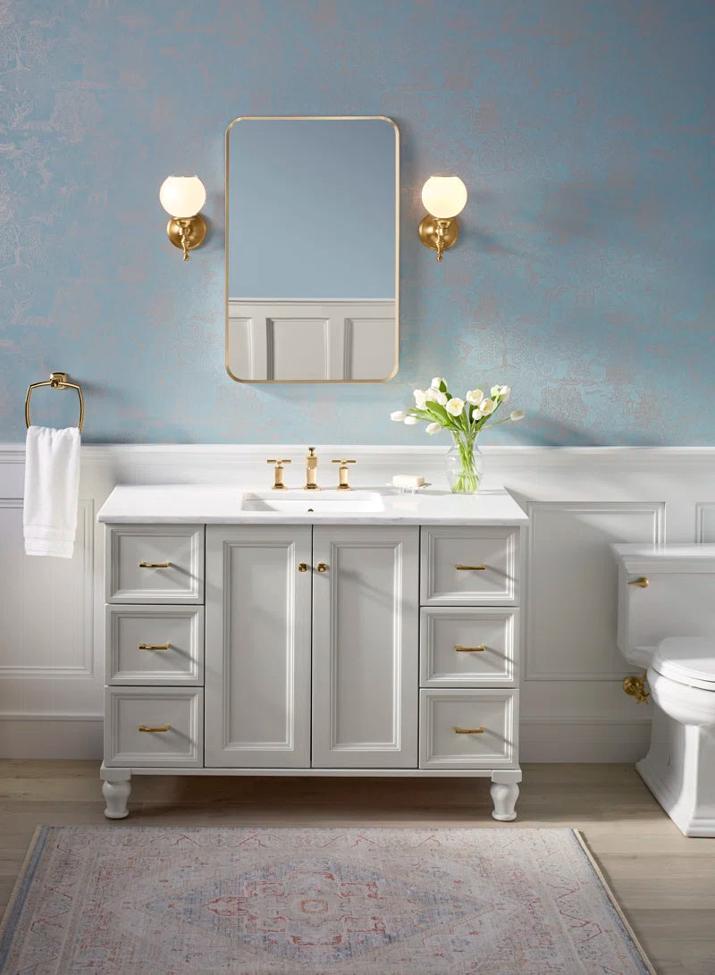 Essential Rectangular Wall Mirror, Bathroom / Vanity Mirror with Frame