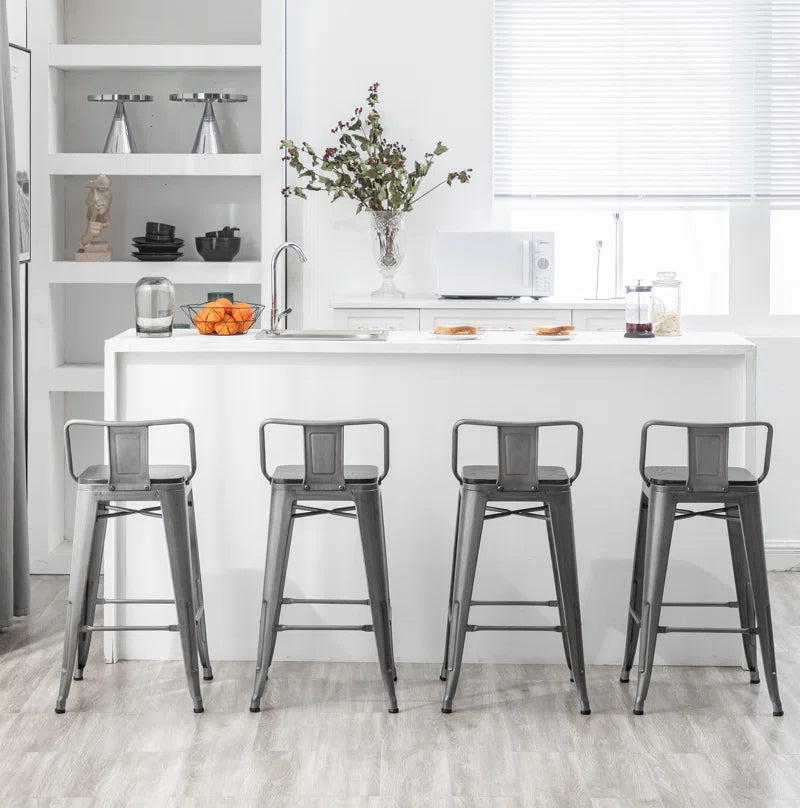 Saleh Counter Stool with Metal Frame