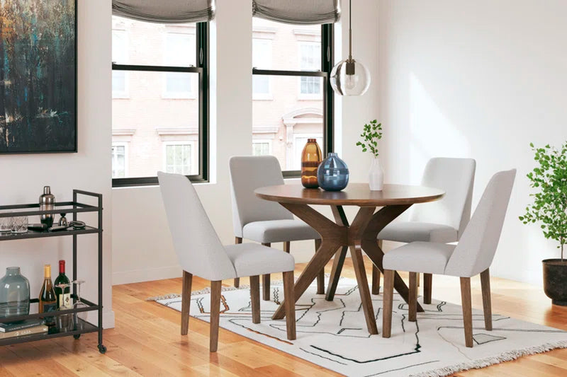 Goodall round Solid Wood Base Dining Table