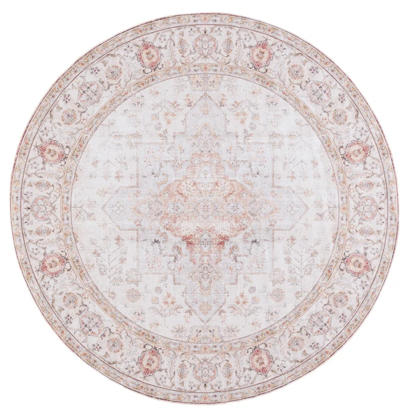 Sonia Oriental Power Loom Light Grey / Rust